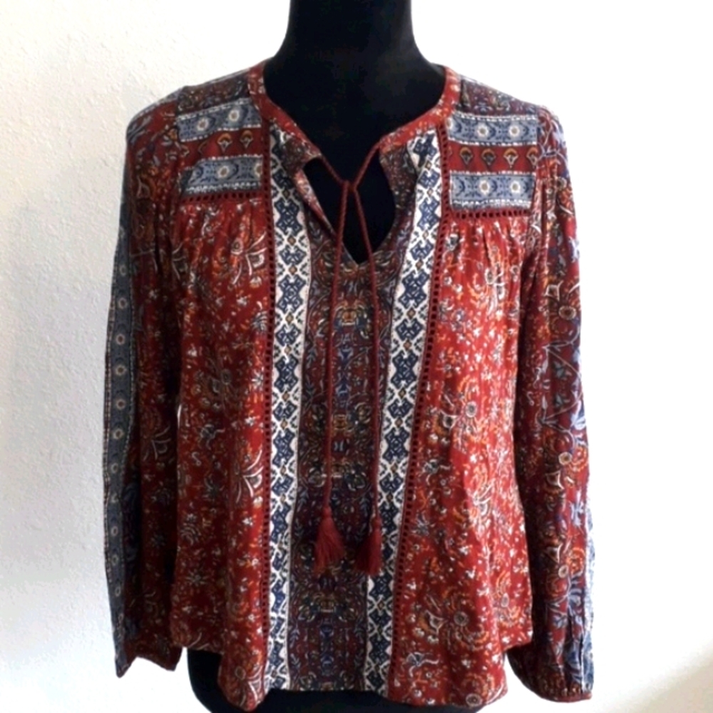 🆕️NWT Lucky Brand Boho Peasant Top